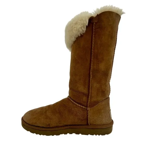 UGG Australia Bailey Triple Button 1873 Chestnut Sheepskin Boots