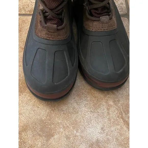 UGG AUSTRALIA Bobbey Winter Snow Boots Brown Size US 3 Youth Warm Rain S/N 3288
