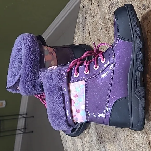 UGG Australia Butte II Sparkling Purple Velvet Boots Size US 4