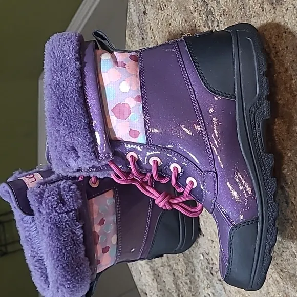 UGG Australia Butte II Sparkling Purple Velvet Boots Size US 4