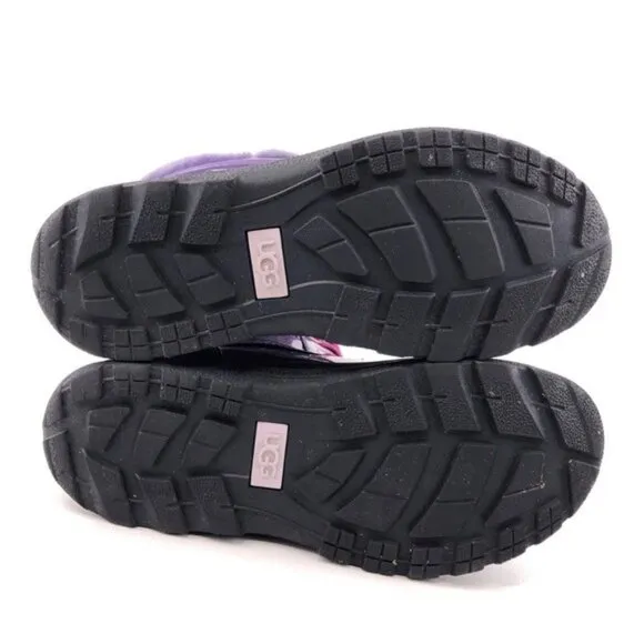 UGG Australia Butte Patent Leather Waterproof Winter Boots Kids 4