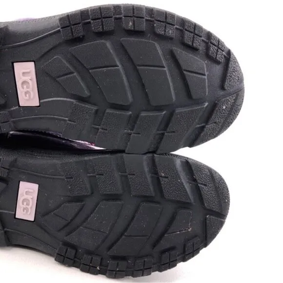 UGG Australia Butte Patent Leather Waterproof Winter Boots Kids 4