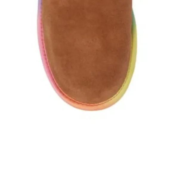 UGG Australia Kids classic short ll rainbow boots