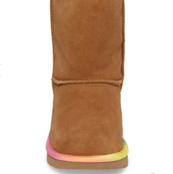 UGG Australia Kids classic short ll rainbow boots