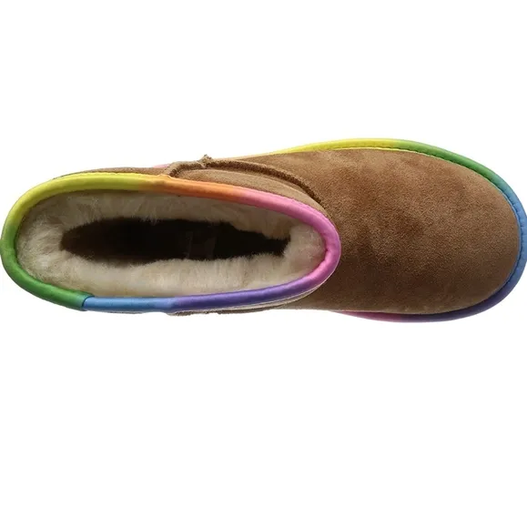 UGG Australia Kids classic short ll rainbow boots