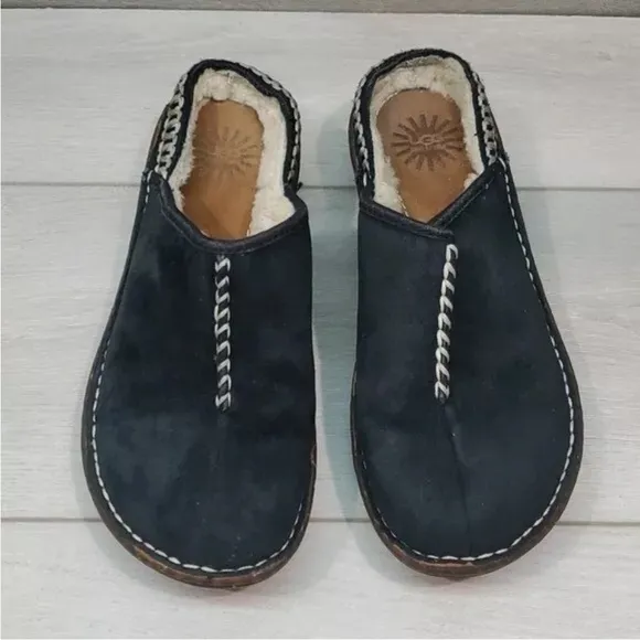 Ugg Australia Women Kohala Shearling SlippeComfort 5177 Leather Mules shoes sz 6