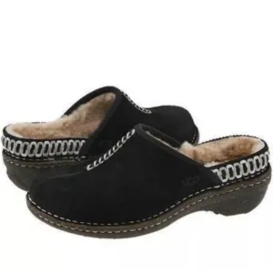 Ugg Australia Women Kohala Shearling SlippeComfort 5177 Leather Mules shoes sz 6
