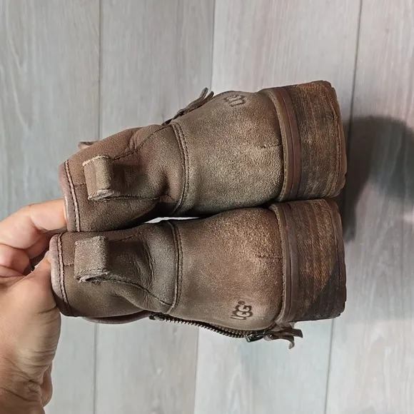 Ugg Australia Women Lavelle  1012553 Ankle Leather Sheepskin Boots shoes 8