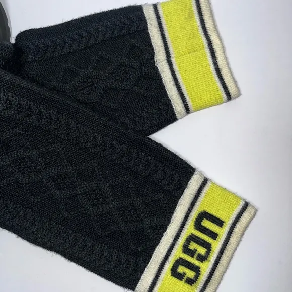 UGG Black Knit Cuff Boots. Worn once. Not box