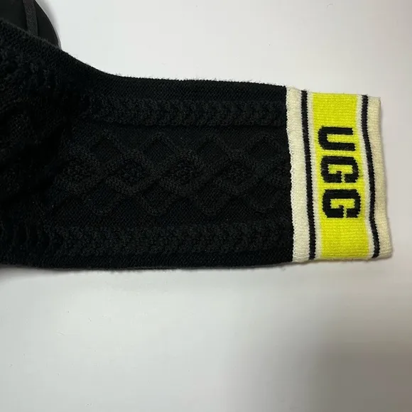 UGG Black Knit Cuff Boots. Worn once. Not box