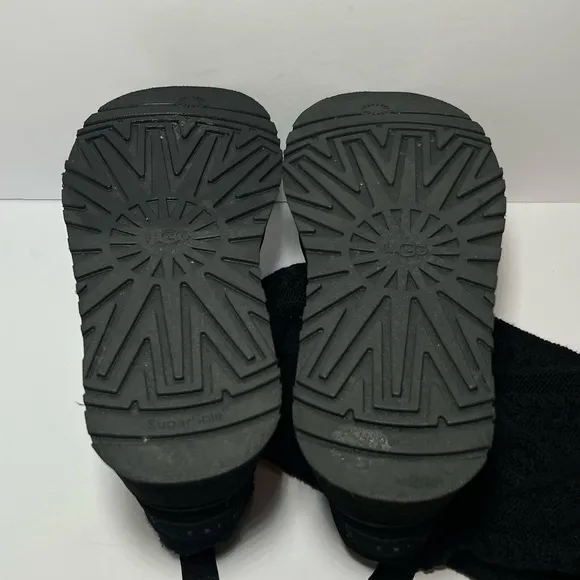 UGG Black Knit Cuff Boots. Worn once. Not box