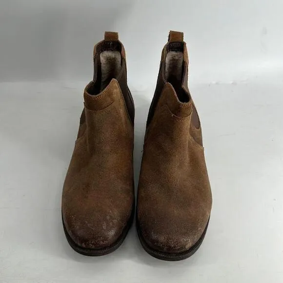 UGG Bonham Boots Chelsea boots brown slip on booties mountain cottage sz 8.5