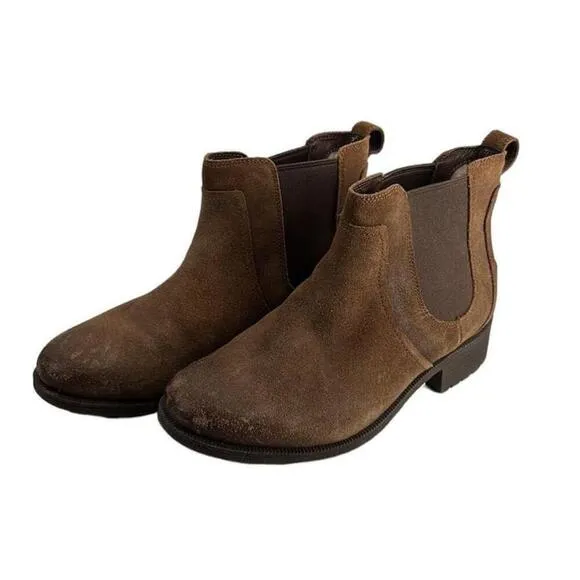 UGG Bonham Boots Chelsea boots brown slip on booties mountain cottage sz 8.5