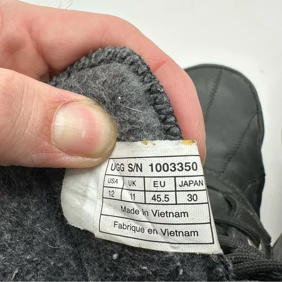 UGG Boots Men’s 12 Eaglin Stout Ankle Snow Winter Hiking Waterproof Lined Shoes