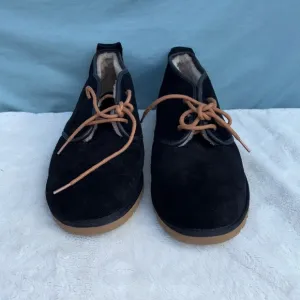 UGG Boots, Men's Black Suede Chakka Style Size 17, Tie Closure, Like New