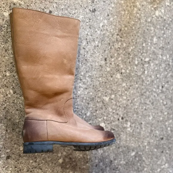UGG Broome Leather Riding Boots ⭐🧡
