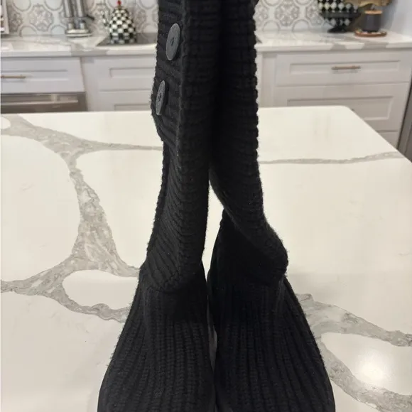 Ugg Cardy‎ Knit Sweater Boots BlackSize 7