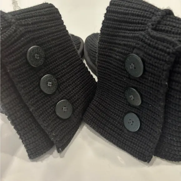 Ugg Cardy‎ Knit Sweater Boots BlackSize 7
