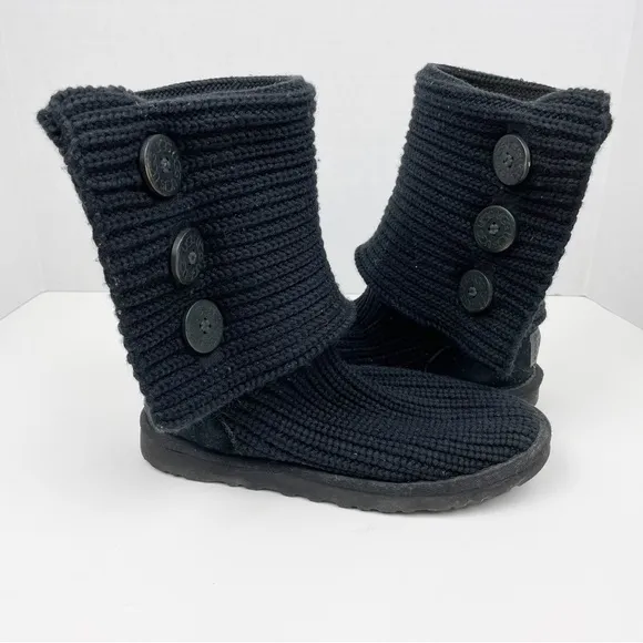 Ugg Classic Black Cardy Boots