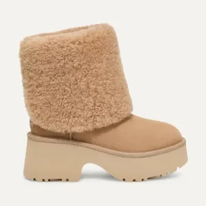 UGG Classic New Heights Cuffable Boot Genuine Shearling Sand 🤍