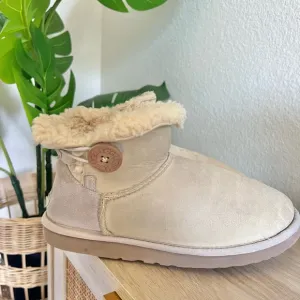 Ugg Cozy Shearling-Lined Bootie Boots