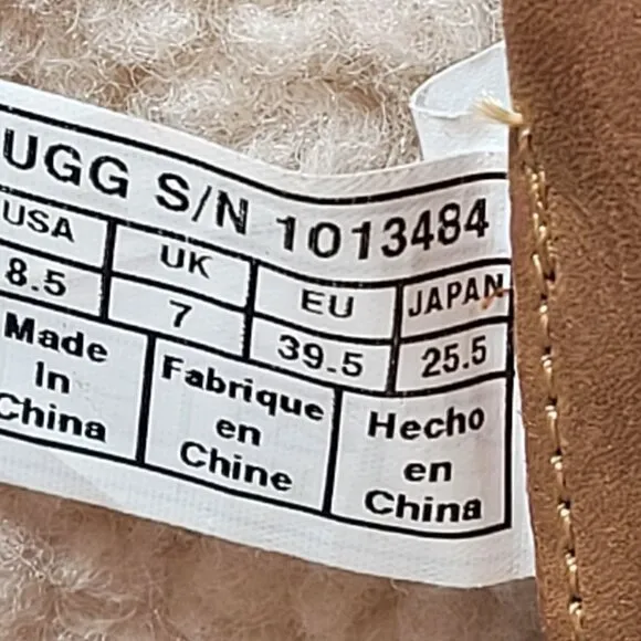 Ugg Elsa Women's Quilted Tall Leather Lace-Up Boots S/N1013484 US Size 8.5