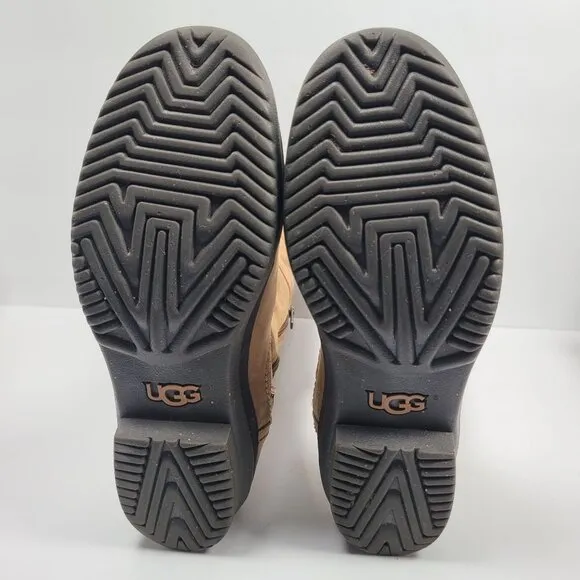 Ugg Elsa Women's Quilted Tall Leather Lace-Up Boots S/N1013484 US Size 8.5