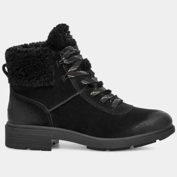 UGG Harrison Cozy Lace Up Heel Ankle Boot Waterproof