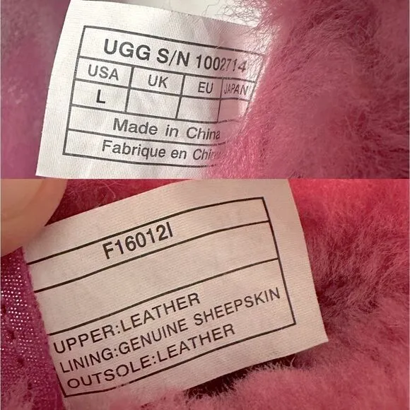 UGG Infant Baby Toddler Winter Boo Crib Shearling Boots Size 6/7 L 18-24 Months