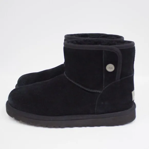 UGG Jona Boots 1118890k Black Suede Kids Youth Size 6