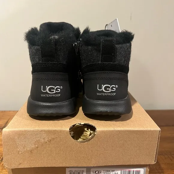 UGG Kids Black Waterproof Boots