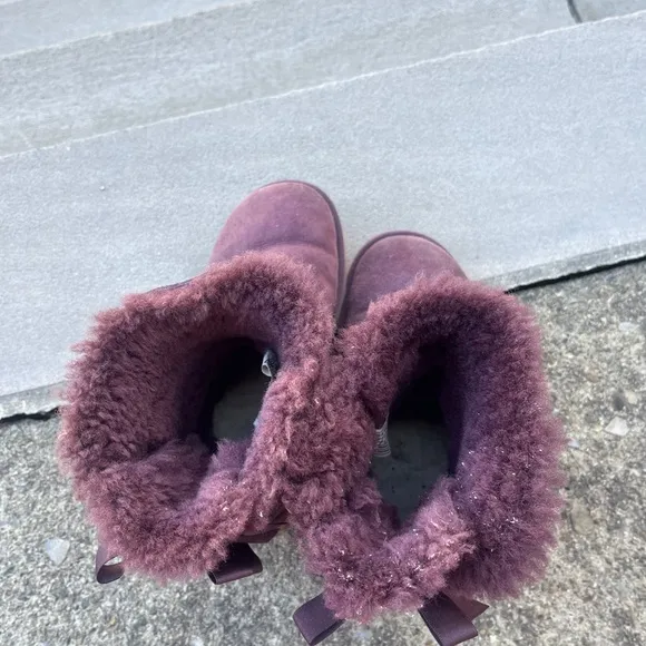 UGG Kids Purple Bow Boots
