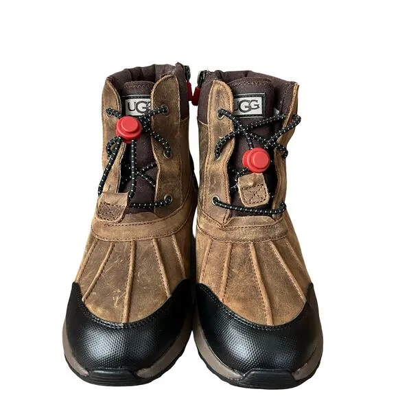 UGG Kids' Turlock Waterproof Boots Size 6 Brown Winter Snow Shoes NWOB