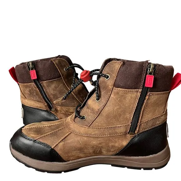 UGG Kids' Turlock Waterproof Boots Size 6 Brown Winter Snow Shoes NWOB