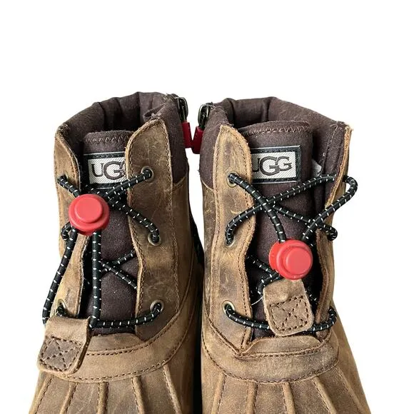 UGG Kids' Turlock Waterproof Boots Size 6 Brown Winter Snow Shoes NWOB