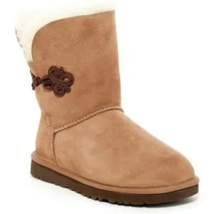 UGG‎ MARIKO SUEDE SHEARLING BOOTS NEW CHESTNUT