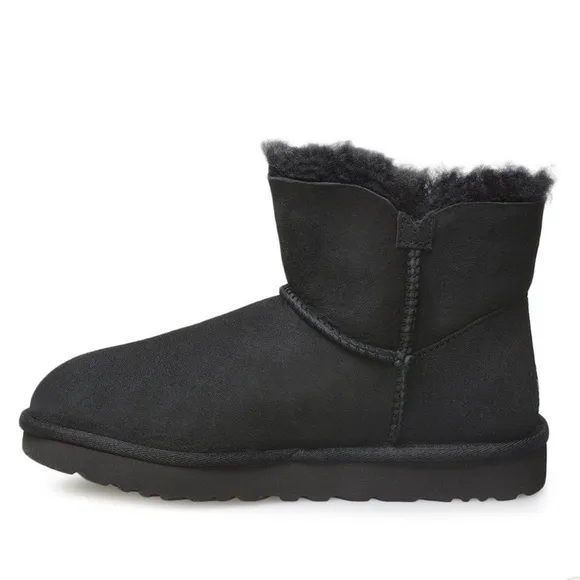 UGG | Mini Bailey Button Gem Black Boots NEW 6, 7