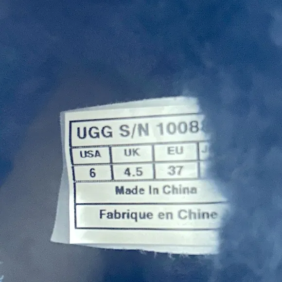 UGG mini Bailey button Swarovski bling navy boots