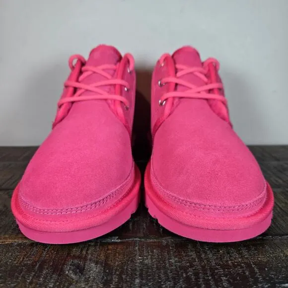 UGG Neumel Womens Size 6 Fuzzy Warm Chukka Boots Shoes Slippers Pink