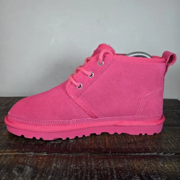UGG Neumel Womens Size 6 Fuzzy Warm Chukka Boots Shoes Slippers Pink