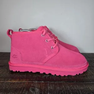 UGG Neumel Womens Size 6 Fuzzy Warm Chukka Boots Shoes Slippers Pink