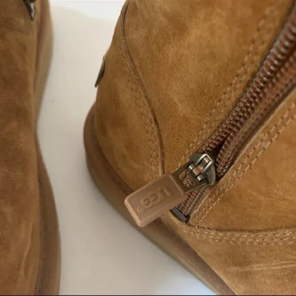 UGG Roslynn Suede Tan Chestnut Boots Size 6