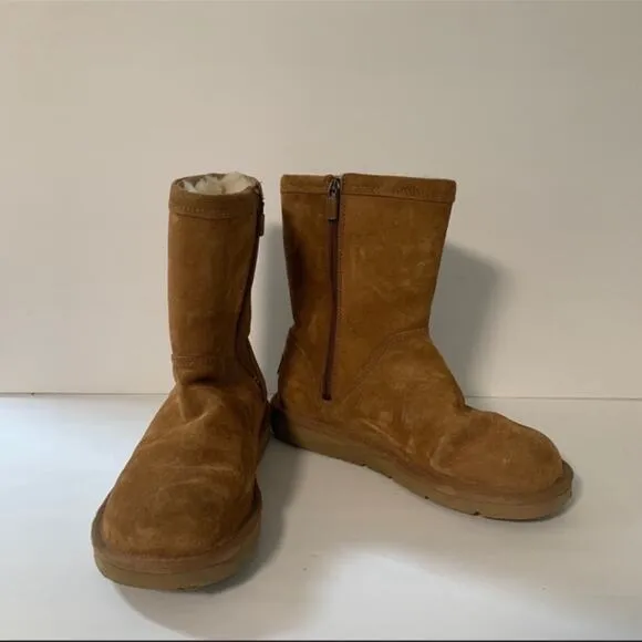 UGG Roslynn Suede Tan Chestnut Boots Size 6