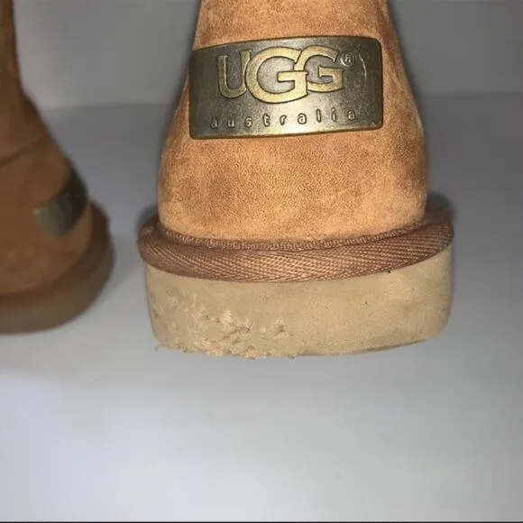 UGG Roslynn Suede Tan Chestnut Boots Size 6
