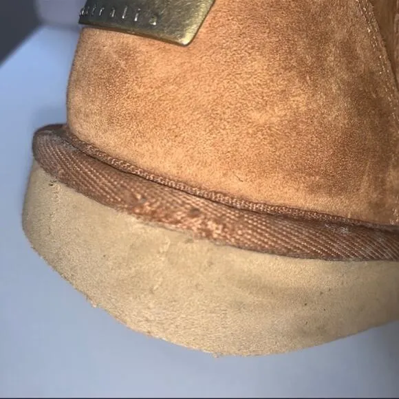 UGG Roslynn Suede Tan Chestnut Boots Size 6