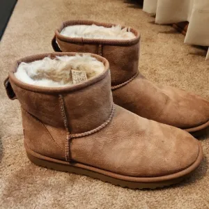 UGG Tan Classic Mini Boots