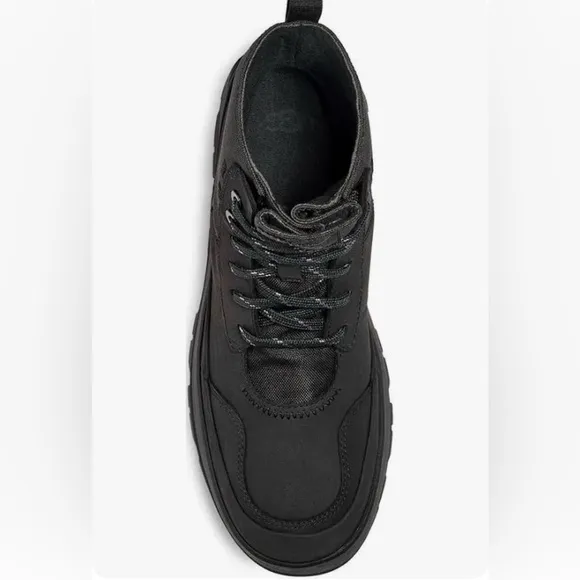 UGG - The Ugg Lug Black Lace-Up Combat Boot- New