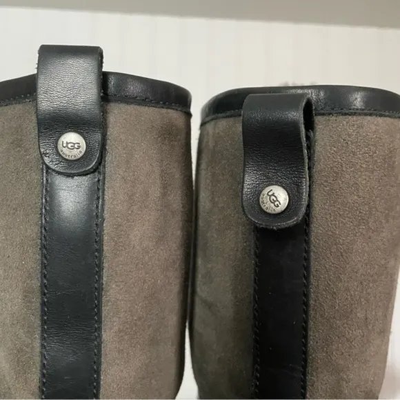UGG Waterproof BELCLOUD Fleece Lace Up Knee Boots #3228
