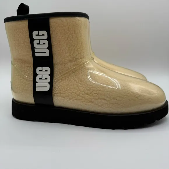 UGG Womens Classic Clear Mini Waterproof Ankle Boots Size 9