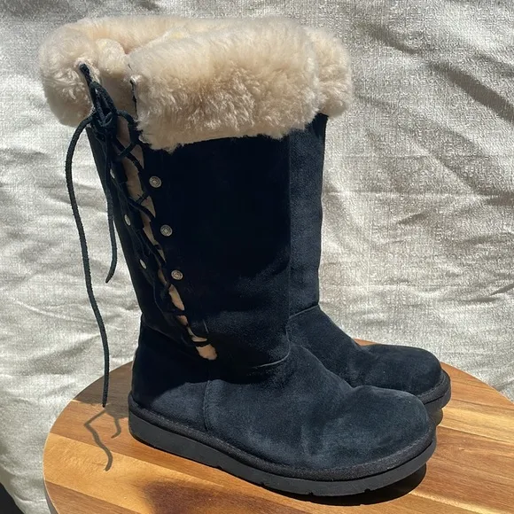 UGG Women’s Upside Tall Boots Black Size 8